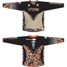 TEE SHIRT MANCHES LONGUES HOMME CAMO ORANGE TAILLE S