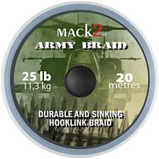 Tying Mack2 ARMY BRAID DURABLE AND SINKING HOOKLINK BRAID 20M 25LBS