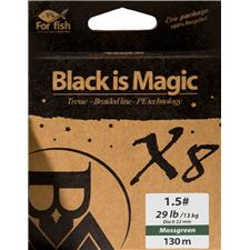 Lignes Bim Tackle BLACK IS MAGIC MOSSGREEN 130M PE 0.6