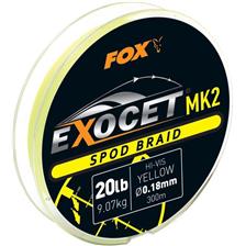Lines Fox EXOCET MK2 MARKER BRAIDS 300M JAUNE CBL013