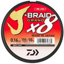 J BRAID GRAND X8 GRIS 1350M 16/100