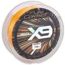 Lines Iron Claw PURE CONTACT X9 ORANGE 1500M 16/100