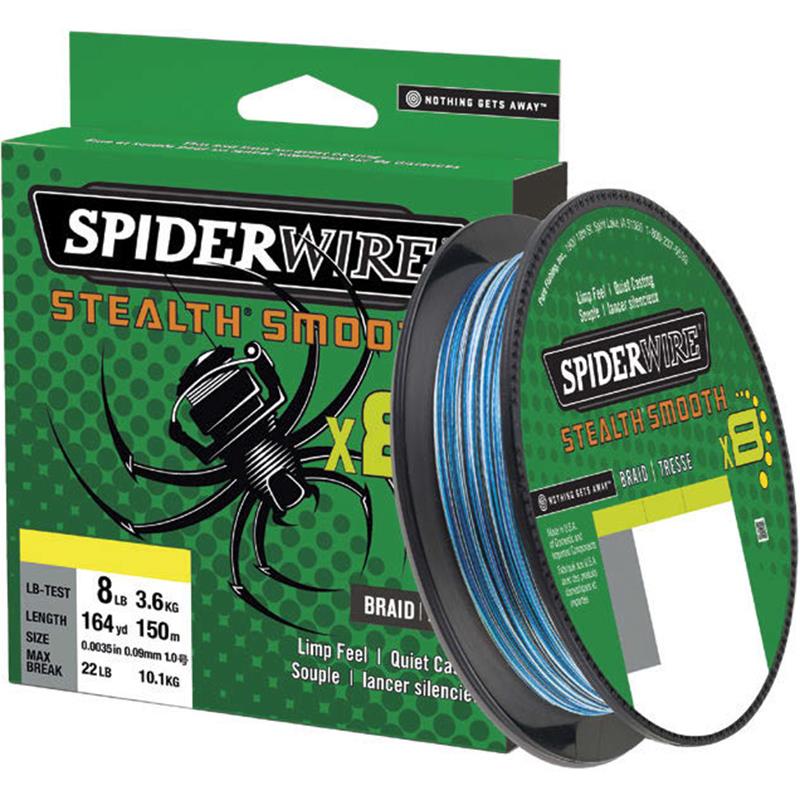 Spiderwire STEALTH SMOOTH 8 BLUE CAMO 150M 13/100