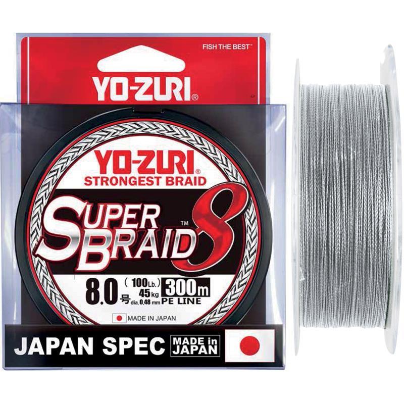 Yo-Zuri SUPERBRAID 8X MULTICOLORE 300M PE 1.2